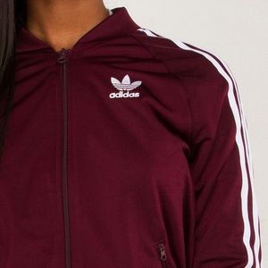 Burgundy Adidas Jacket